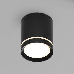 DK4016-BK Светильник накладной IP 20, 5 Вт, LED 3000, черный, алюминий/акрил